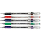 Pentel - Stylos à bille R.S.V.P. – 0,7 mm – couleurs variées – paquet de 5-Pointe en acier inoxydable durable pour des lignes fluides
