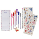 Pep Rally - Trousse de papeterie - Bonjour Bestie-Pochette givrée avec fermeture à glissière pour un rangement facile
