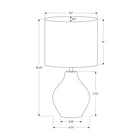Monarch Specialties - Luminaire - 16 po H Lampe De Table - Résine Beige - Abat-Jour Beige - Contemporain-La garantie limitée de 2 ans contre tout défaut assure la qualité et la durabilité de votre choix d'éclairage pendant de nombreuses années
