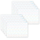 Ashley Productions - ASH97017 Smart Poly PosterMat Pals Économiseurs d'espace - 13" x 9-1/2" - Tracé pré-écriture - Paquet de 10-C'est une affiche, c'est un sous-main, c'est les deux! Parfait pour une taille plus petite pour une utilisation facile en classe, à la maison, au bureau ou en déplacement!