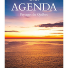 Horizon Éditions - Agenda Mensuel Quotidien Paysages Du Quebec 2027 - 5-7/8 po x 9-1/16 po-Une journée par page, divisée en 3 sections (avant-midi, après-midi et soir) et un espace pour les notes