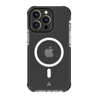 AXS - PROShield Plus etui transparent compatible avec MagSafe teste contre les chutes pour Apple iPhone 13 Pro Max, Noir-Teste contre les chutes de 10 pieds