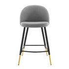 Modway - Cordial Tissu Tabourets de comptoir - Gris clair - Ensemble de 2-8