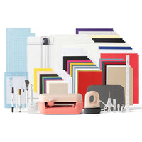 Cricut - Joy 2 + Pack Ultime - Corail-La Cricut Joy 2, machine de découpe de 11,4 cm (4,5 pouces), est la nouvelle génération de notre machine de découpe ultra-compacte. Idéale pour les projets rapides du quotidien, comme les cartes personnalisées, les autocollants et les étiquettes. De plus, elle est compatible avec votre imprimante jet d'encre domestique pour créer des autocollants en couleur