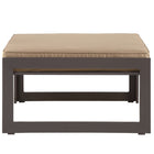 Modway - Fortuna Terrasse extérieure Ottoman in Moka brun-Coussin en polyester lavable à la machine