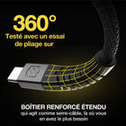 Scosche – Câble tressé USB-C à USB-C Strikeline - 1,2 m (4 pi) - noir-1,20 m de long
