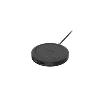 mophie - Hub de charge sans fil Universel - Noir-Doté d'une surface de chargement sans fil et de trois ports d'alimentation USB