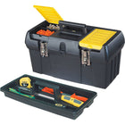 Stanley-Bostitch - Boîte à outils de 19 po avec plateau-Matériau : Poignée revêtue de caoutchouc