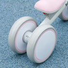 Qaba - Vélo d'équilibre pour bébé avec siège réglable - rose-Conception sûre avec rotation limitée du guidon et roues fermées 