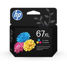 Cartouche d'encre d'origine HP 67XL trois couleurs-Cyan, magenta, jaune