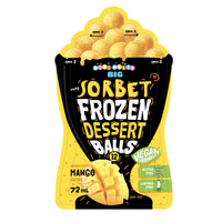 Mini Melts - BIG Boules de Sorbet Mangue, 72 mL, 12 pièces-Fait avec du vrai jus de fruit
