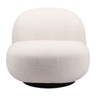 Zuo - Myanmar Fauteuil d’appoint - Crème-Tissu style mouton bouclé