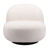 Zuo - Myanmar Fauteuil d’appoint - Crème-Tissu style mouton bouclé