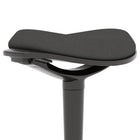 HOMCOM - Chaise ergonomique oscillante - tabouret inclinable réglable avec mouvement de balancement - noir-Coussin en mousse haute densité offrant un soutien pour une utilisation quotidienne 