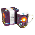 Oscardo - Tasse porcelaine « Crane » de James Jacko - 485 ml-Design d’art autochtone - Grue par James Jacko, artiste odawa-pottawatomi, œuvre des Premières Nations célébrant le patrimoine culturel et les traditions