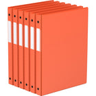 Davis Group Super économie, Reliure à anneaux ronds 5/8 po, paquet de 6 – Orange-3 Reliure À Anneaux