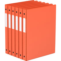 Davis Group Super économie, Reliure à anneaux ronds 5/8 po, paquet de 6 – Orange-3 Reliure À Anneaux