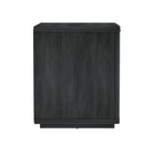 Manhattan Comfort - Table de nuit moderne Evelyn 32" à 1 tiroir - gris charbon-Parfait pour le rangement de chevet, les lampes ou les objets de décoration