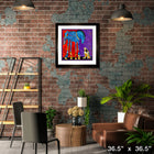 Adoration par Jenny Foster - Impression encadree - 36" x 36"-Reproduction de qualité muséale aux couleurs éclatantes