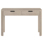 Hudson&Canal - Bureau Lonsdale 48'' - Aulne Blanc-Fabriqué à partir de matériaux MDF robustes dans une finition blanche en aulne fabriquée à la main