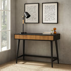 Work Zone - Bureau d’écriture de 48 po Tosca - Espresso-Structure en bois transformé avec une élégante finition à deux couleurs
