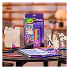 Crayola - Bloc d'activités de Colouriage et de dessin Les guerrières de la K-pop Crayola-Cadeau idéal pour un anniversaire, les fêtes ou toute autre occasion, pour les jeunes qui adorent les aventures inspirées de la musique et le jeu créatif