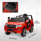 Qaba - Voiture RC électrique pour enfants Toyota sous licence 12V - rouge-Télécommande parentale en option ou conduite manuelle pour les enfants 