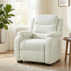 HOMCOM - Fauteuil de massage électrique avec moteur silencieux - beige-La télécommande de contrôle de l’inclinaison comprend deux boutons mémoire et une recharge USB pour plus de commodité 