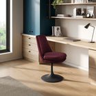 Modway - Lippa Salle à manger pivotante Performance Velvet Fauteuil d’appoint - Mûrier noir-Capacité de pivot à 360º