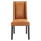 Modway - Baron Cuir végane Chaise à manger - Tan-Assemblée requise