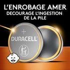 Duracell - 2032 pile bouton lithium - paquet de 6-PILES LONGUE DURÉE CONÇUES POUR LA FIABILITÉ : Les piles boutons au lithium Duracell CR2032 de 3 volts offrent une puissance et une performance longue durée sur lesquelles vous pouvez compter pour les appareils domestiques ou en déplacement, comme les clés intelligentes, les télécommandes, les Apple AirTag, les bougies sans flamme, les caméras sans fil, les thermomètres, les glucomètres, les jouets et plus encore