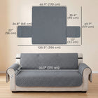 PawHut - Housse imperméable pour lit de chien, housse de canapé 3 places pour chiens-Son tissu doux à plusieurs couches offre du confort pour vous et vos animaux de compagnie 