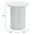 Zuo - Kogur Table d’appoint - Blanc-6