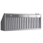 KUCHT KRH600-SS 60 po Hotte sous armoire - avec commandes numériques - 1200 CFM - Acier inoxydable-Fonction d’arrêt temporisé de 5 minutes qui maintient la hotte en fonctionnement après la cuisson pour garantir l’évacuation de la fumée et des odeurs sans modifier le réglage des lampes