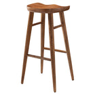Modway - Saville Dos sans dos Tabourets de bar - Noyer - Ensemble de 2-7