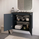 Modway - Bryn Fixation murale de 30" Vanette de salle de bain - Gris Noir-Conception murale
