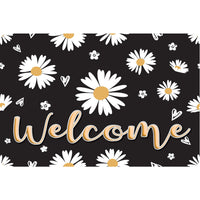 Ashley Productions - The Original Fun Mat - Tapis de Bienvenue - 15 -5" x 23 -5" - Bienvenue aux Marguerites-Mesures et design : Le tapis de bienvenue aux marguerites mesure 15,5 po x 23,5 po.