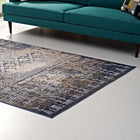 Modway - Kalene Turc vintage vieilli vieilli Tapis de 5 pi l x 8 pi L - Rouille bleue et crème- Fil polypropylène / chenille