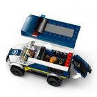 LEGO - City Police Le fourgon pénitentiaire-Les enfants utilisent le crochet de la moto pour retirer la porte de la cellule et s’évader
