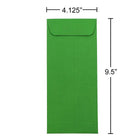 JAM Paper - Enveloppes n° 10 officielles, 4 1/8 x 9 1/2 po, recyclées Brite Hue vert, paq./1000 (15884B)-Ouverture : Extrémité ouverte