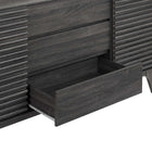 Modway - Render Table buffet de buffet de 63 po ou Meuble TV, Fusain-Stratifié lisse à grain de bois