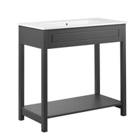 Modway - Altura 36" Vanette de salle de bain - Gris blanc-Armoire de toilette moderne pour salle de bain