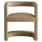 Modway - Winslow Tonneau Performance Velvet Chaise à manger - Taupe-9