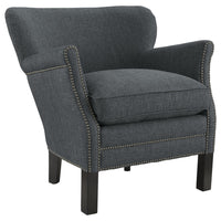 Modway - Key Tissu rembourré Fauteuil - Gris-Rembourrage fin en polyester
