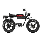 GoTyger - Vélo électrique deux-places 20 po pneu 4.0 avec roue OPC 48V 500W-La conception à double selle avec support arrière permet à deux personnes de monter à la fois
