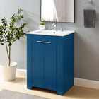 Modway - Maybelle 24" Vanette de salle de bain - Blanc marine-Construction en mélamine