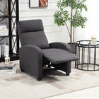 HOMCOM - Fauteuil inclinable à dossier poussé avec siège rembourré pour home cinéma - gris foncé-Les accoudoirs et dossiers généreusement rembourrés offrent un confort exceptionnel 