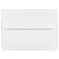 JAM Paper Enveloppes format livret à rabat droit gommé, 4 3/4 x 6 1/2 po, blanches, 250 par paquet-Blanc