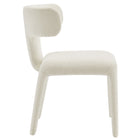 Modway - Stellan Dos courbé Boucle Tapis Chaise à manger Ensemble de 2 - Crème-8