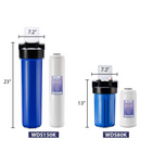 iSpring - WDS150K filtre à eau antitartre pour toute la maison - 4,5 po de diamètre x 20 po de hauteur - bleu-Prévoyez la corrosion et la prolifération biologique dans vos tuyaux. Notre média filtrant de qualité supérieure inhibe la corrosion, particulièrement sur le fer, l'acier, le métal galvanisé, le cuivre et le plomb, en enrobant la surface de vos canalisations. Il sert de couche protectrice qui rend la formation de film biologique plus difficile. Ce revêtement aide également à stabiliser le chlore, pu